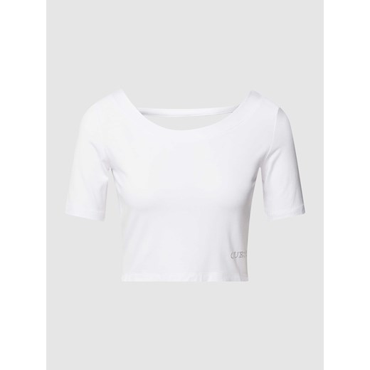 T-shirt krótki z aplikacją z logo model ‘BACK BOW’ ze sklepu Peek&Cloppenburg  w kategorii Bluzki damskie - zdjęcie 167792417