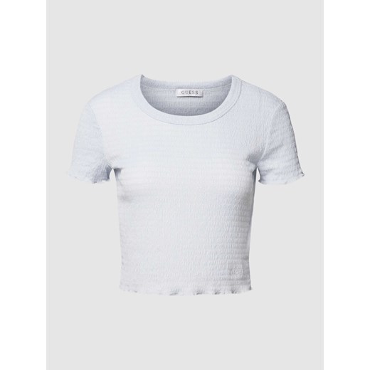 T-shirt krótki z marszczonymi detalami model ‘SMOKED’ ze sklepu Peek&Cloppenburg  w kategorii Bluzki damskie - zdjęcie 167792509