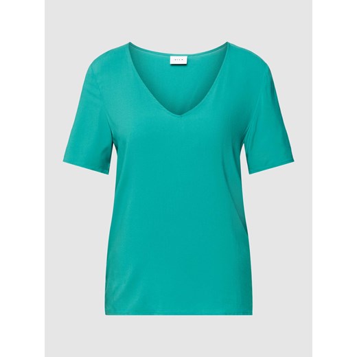 T-shirt z dekoltem w serek model ‘PAYA’ Vila 36 okazyjna cena Peek&Cloppenburg 