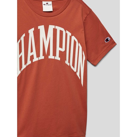 T-shirt z nadrukiem z logo model ‘Rochester’ Champion 176 Peek&Cloppenburg 