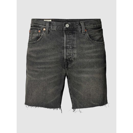 Szorty jeansowe z naszywką z logo ze sklepu Peek&Cloppenburg  w kategorii Spodenki męskie - zdjęcie 167793779