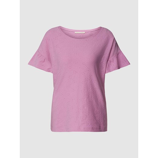 T-shirt z fakturowanym wzorem ze sklepu Peek&Cloppenburg  w kategorii Bluzki damskie - zdjęcie 167794139