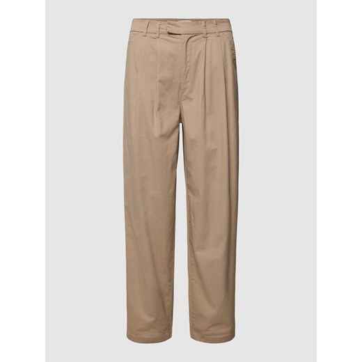 Spodnie materiałowe z zakładkami w pasie model ‘EVELYN’ ze sklepu Peek&Cloppenburg  w kategorii Spodnie damskie - zdjęcie 167794779