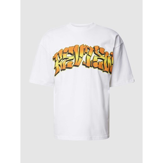 T-shirt z nadrukiem z logo Review L wyprzedaż Peek&Cloppenburg 