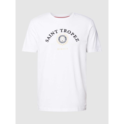 T-shirt z wyhaftowanym logo ze sklepu Peek&Cloppenburg  w kategorii T-shirty męskie - zdjęcie 167795977