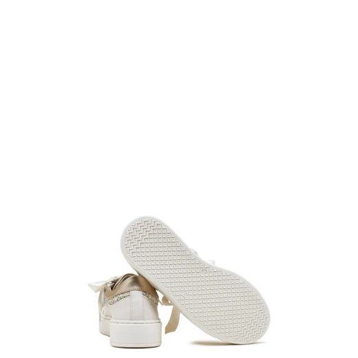 Buty sportowe dziecięce białe Tommy Hilfiger z tworzywa sztucznego sznurowane