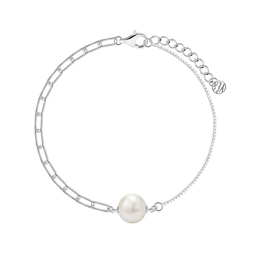 Bransoletka srebrna z perłą - Pearls ze sklepu YES.pl w kategorii Bransoletki - zdjęcie 167803949