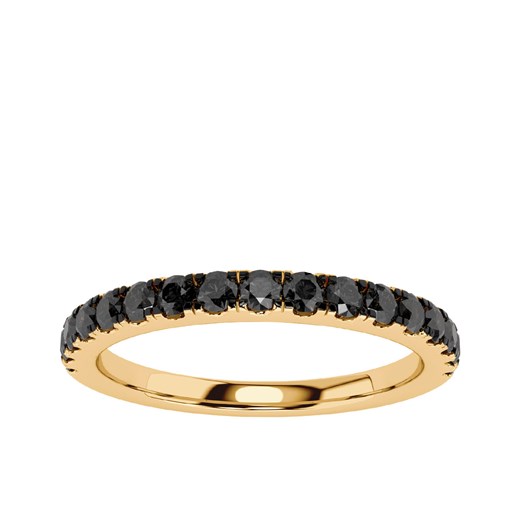 Pierścionek złoty z czarnymi diamentami - Midnight ze sklepu YES.pl w kategorii Pierścionki - zdjęcie 167804445