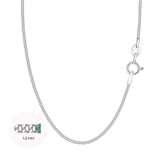 Srebrny łańcuszek - 1,5 mm ze sklepu YES.pl w kategorii Łańcuszki - zdjęcie 167804768