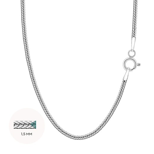 Srebrny łańcuszek - 1,5 mm ze sklepu YES.pl w kategorii Łańcuszki - zdjęcie 167804775
