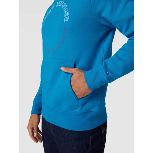 Bluza z kapturem i nadrukiem z logo model ‘MONOTYPE’ Tommy Hilfiger S promocyjna cena Peek&Cloppenburg 