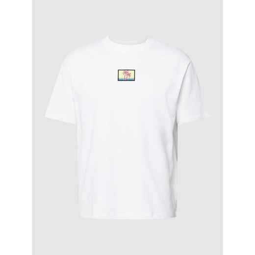 T-shirt z wyhaftowanym motywem XL wyprzedaż Peek&Cloppenburg 