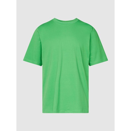 T-shirt z prążkowanym,okrągłym dekoltem model ‘SUS’ ze sklepu Peek&Cloppenburg  w kategorii T-shirty męskie - zdjęcie 167808519