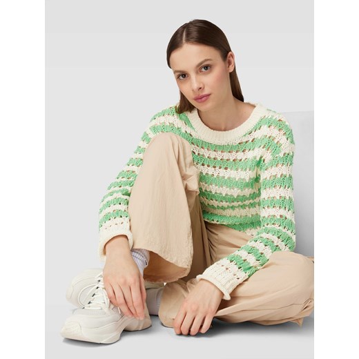 Sweter z dzianiny ze wzorem w paski model ‘ZIGGI’ Noisy May XL wyprzedaż Peek&Cloppenburg 