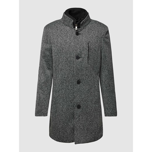 Płaszcz ze wstawką na zamek błyskawiczny ze sklepu Peek&Cloppenburg  w kategorii Płaszcze męskie - zdjęcie 167810616
