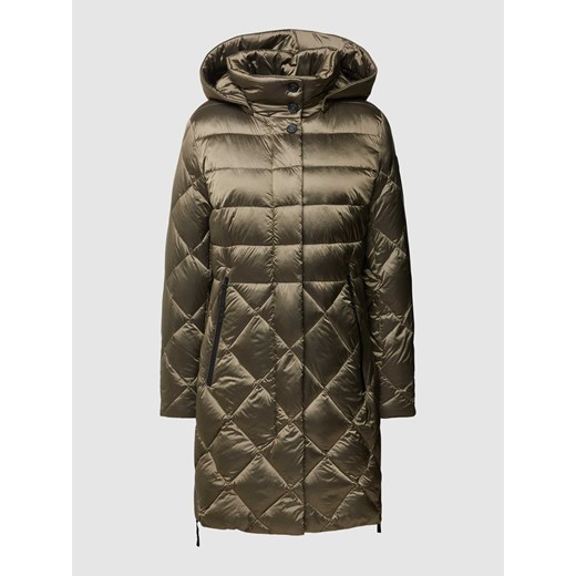 Płaszcz pikowany z kapturem ze sklepu Peek&Cloppenburg  w kategorii Płaszcze damskie - zdjęcie 167810735