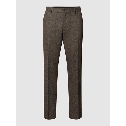 Spodnie do garnituru z efektem melanżu ze sklepu Peek&Cloppenburg  w kategorii Spodnie męskie - zdjęcie 167811248