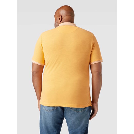 Koszulka polo PLUS SIZE z obrzyciem w kontrastowym kolorze XXXL wyprzedaż Peek&Cloppenburg 
