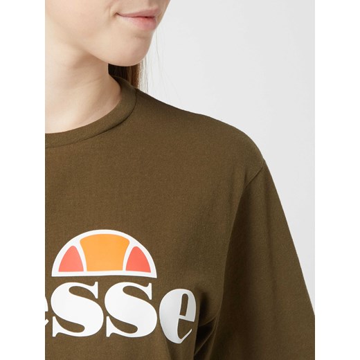 T-shirt z bawełny z detalami z logo Ellesse XXS promocja Peek&Cloppenburg 