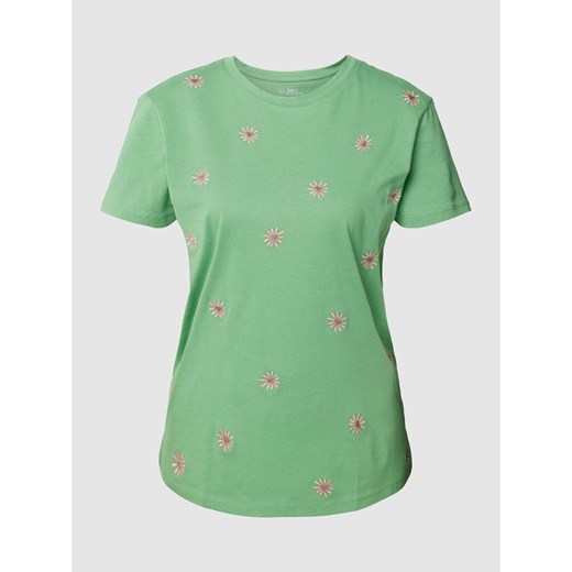 T-shirt z bawełny z wzorem na całej powierzchni ze sklepu Peek&Cloppenburg  w kategorii Bluzki damskie - zdjęcie 167811557