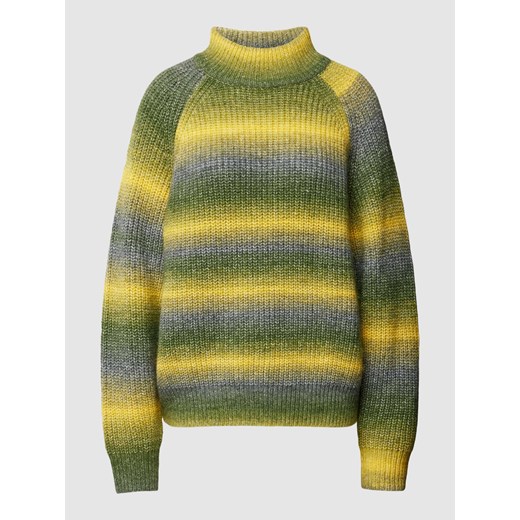 Sweter z dzianiny ze stójką ze sklepu Peek&Cloppenburg  w kategorii Swetry damskie - zdjęcie 167811939