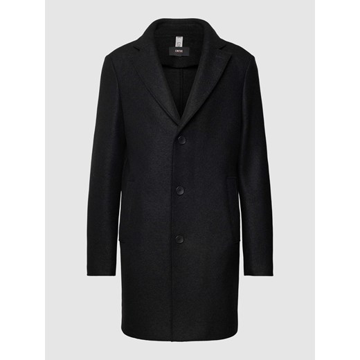 Krótki płaszcz z kołnierzem z połami model ‘Gastone’ Cinque 52 promocyjna cena Peek&Cloppenburg 