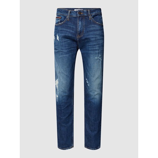 Jeansy o kroju slim fit z przetarciami model ‘AUSTIN’ Tommy Jeans 29/32 promocyjna cena Peek&Cloppenburg 