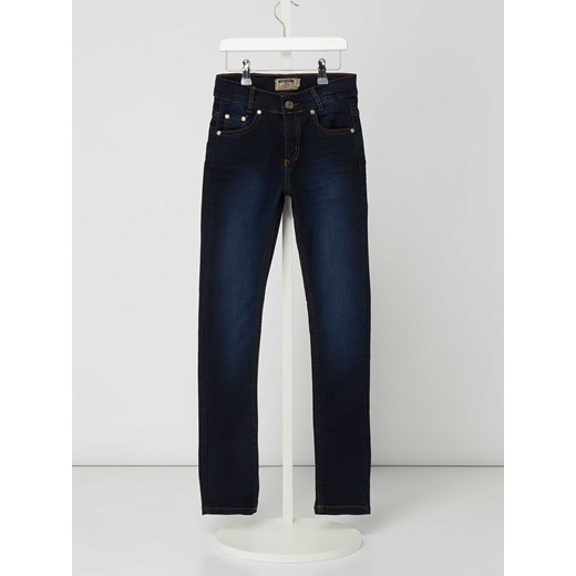 Jeansy w dekatyzowanym stylu o kroju skinny fit ze sklepu Peek&Cloppenburg  w kategorii Spodnie chłopięce - zdjęcie 167813919