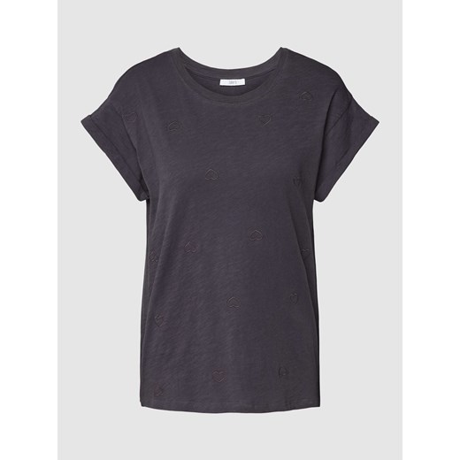 T-shirt z przeszytymi brzegami rękawów ze sklepu Peek&Cloppenburg  w kategorii Bluzki damskie - zdjęcie 167814338