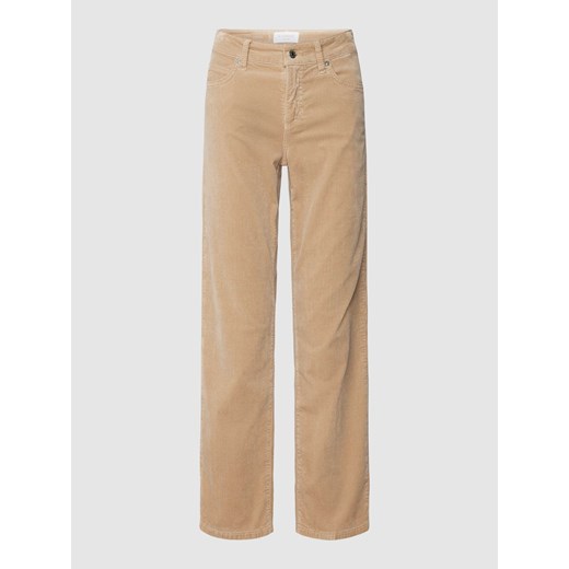 Spodnie sztruksowe z poszerzaną nogawką o skróconym kroju model ‘PARIS’ ze sklepu Peek&Cloppenburg  w kategorii Spodnie damskie - zdjęcie 167815935