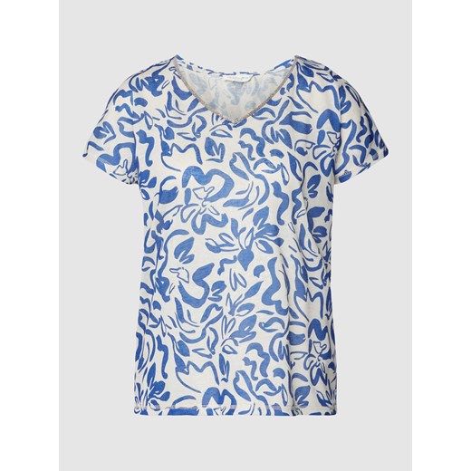 T-shirt we wzory na całej powierzchni ze sklepu Peek&Cloppenburg  w kategorii Bluzki damskie - zdjęcie 167816009