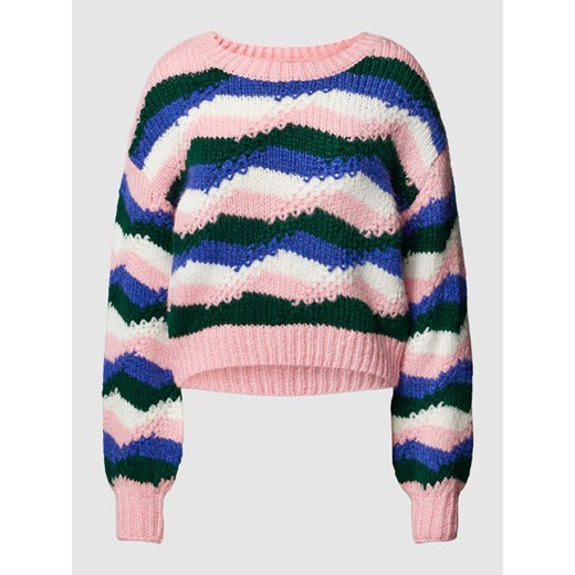 Sweter z dzianiny z fakturowanym wzorem ze sklepu Peek&Cloppenburg  w kategorii Swetry damskie - zdjęcie 167816117