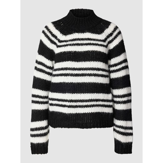 Sweter z dzianiny ze wzorem w paski model ‘NARMANELL’ Pieces XS okazyjna cena Peek&Cloppenburg 