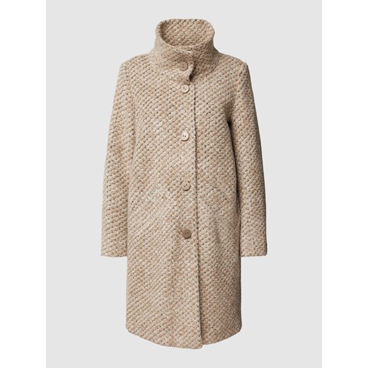 Płaszcz o grubym ściegu model ‘PALERMO’ ze sklepu Peek&Cloppenburg  w kategorii Płaszcze damskie - zdjęcie 167821077