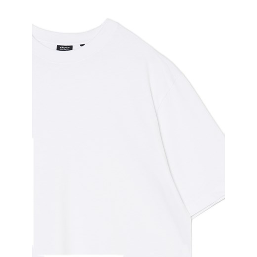 Cropp - Biały t-shirt comfort - biały ze sklepu Cropp w kategorii T-shirty męskie - zdjęcie 167839019