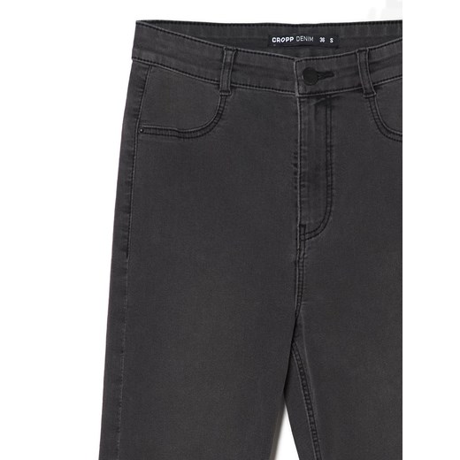 Cropp - Szare jeansy skinny PETITE - szary Cropp 42 Cropp