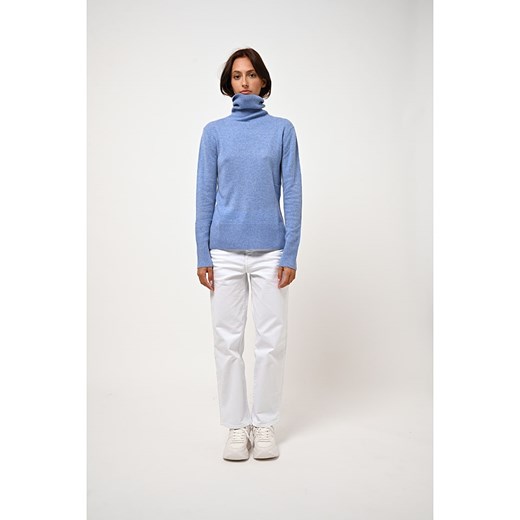 AUTHENTIC CASHMERE Kaszmirowy golf &quot;Fornet&quot; w kolorze błękitnym ze sklepu Limango Polska w kategorii Swetry damskie - zdjęcie 167840938