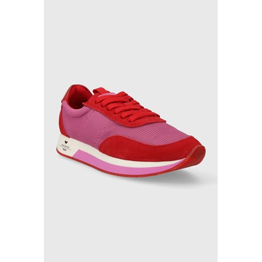 Buty sportowe damskie czerwone Max Mara sneakersy na wiosnę 