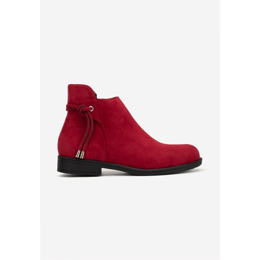 Bordowe botki damskie płaskie Dezara Zapatos 41 wyprzedaż Zapatos