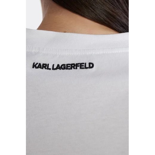 Karl Lagerfeld bluzka damska z krótkimi rękawami na wiosnę 