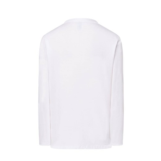 T-shirt męski JK Collection biały z długimi rękawami 