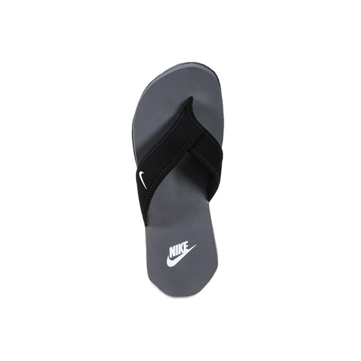 Nike Sportswear CELSO PLUS Japonki kąpielowe black/white/cool grey zalando szary skóra ekologiczna