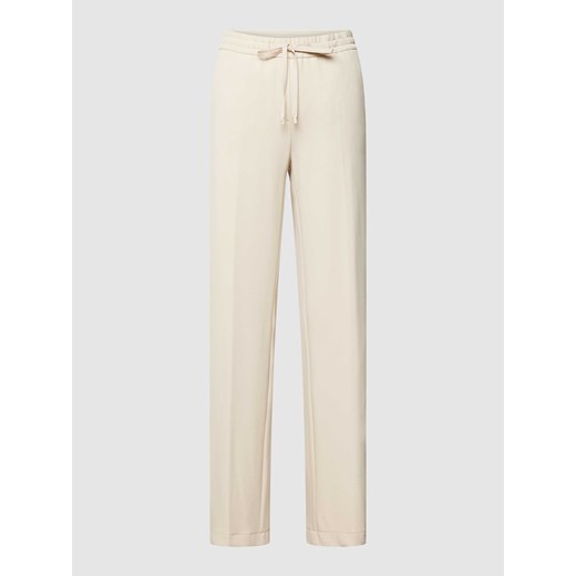 Spodnie z fakturowanym wzorem model ‘GRACY’ ze sklepu Peek&Cloppenburg  w kategorii Spodnie damskie - zdjęcie 167850779