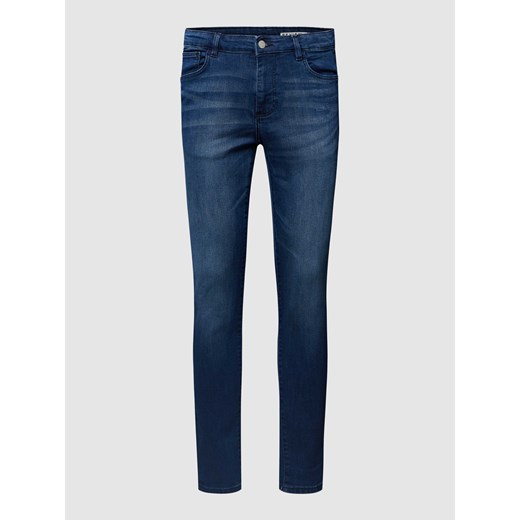 Jeansy o kroju skinny fit z zapięciem na guzik i zamek błyskawiczny ze sklepu Peek&Cloppenburg  w kategorii Jeansy męskie - zdjęcie 167851168