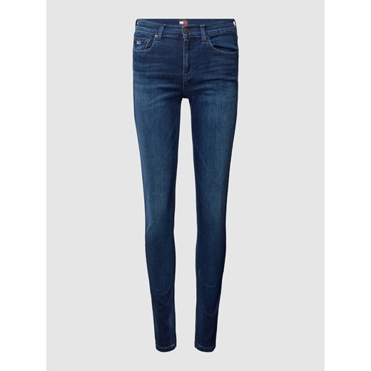 Jeansy o kroju skinny fit z wyhaftowanym logo model ‘NORA’ Tommy Jeans 27/32 Peek&Cloppenburg 