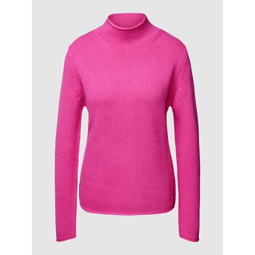 Sweter z dzianiny ze stójką model ‘Basic’ ze sklepu Peek&Cloppenburg  w kategorii Swetry damskie - zdjęcie 167851567