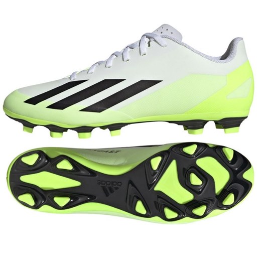 Buty piłkarskie adidas X Crazyfast.4 FxG M HQ4535 białe białe ze sklepu ButyModne.pl w kategorii Buty sportowe męskie - zdjęcie 167852527