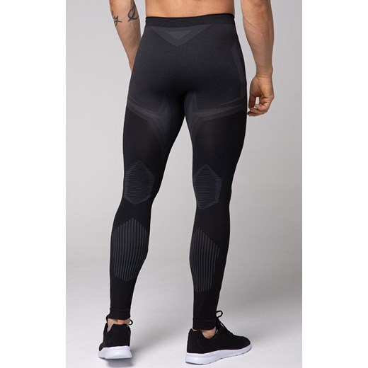 Termoaktywne legginsy męskie czarno-szare Confidence, Kolor czarno-szary, Rozmiar XL, Spaio ze sklepu Primodo w kategorii Spodnie męskie - zdjęcie 167853715