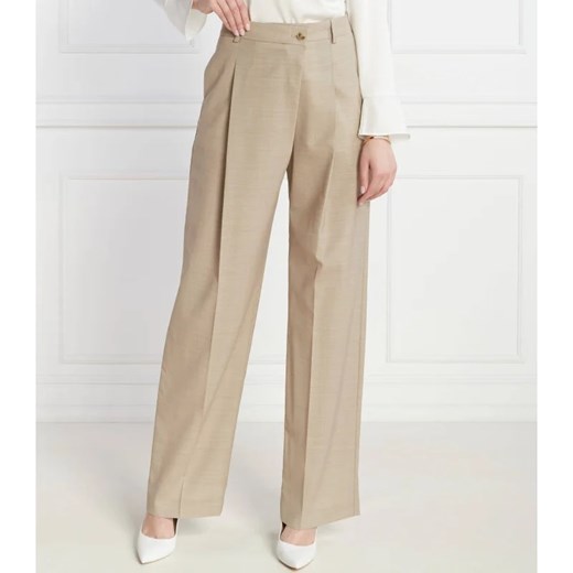 BOSS BLACK Wełniane spodnie Tenly | Regular Fit ze sklepu Gomez Fashion Store w kategorii Spodnie damskie - zdjęcie 167854158