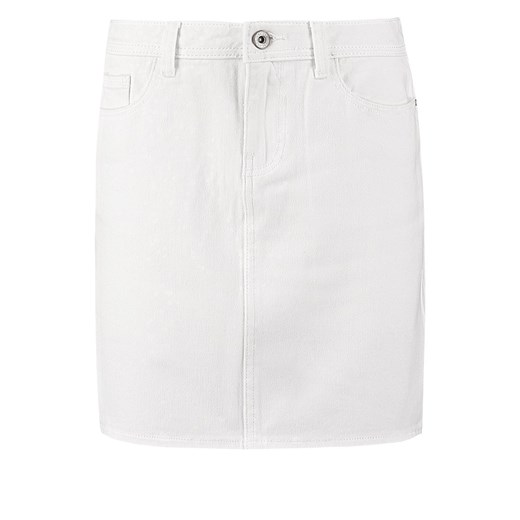 New Look Spódnica jeansowa white zalando bialy abstrakcyjne wzory